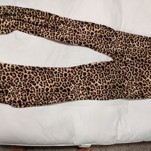 Leopard print bell bottoms